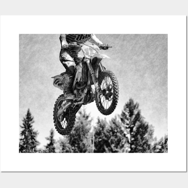 Got Air! - Motocross Racer Wall Art by Highseller